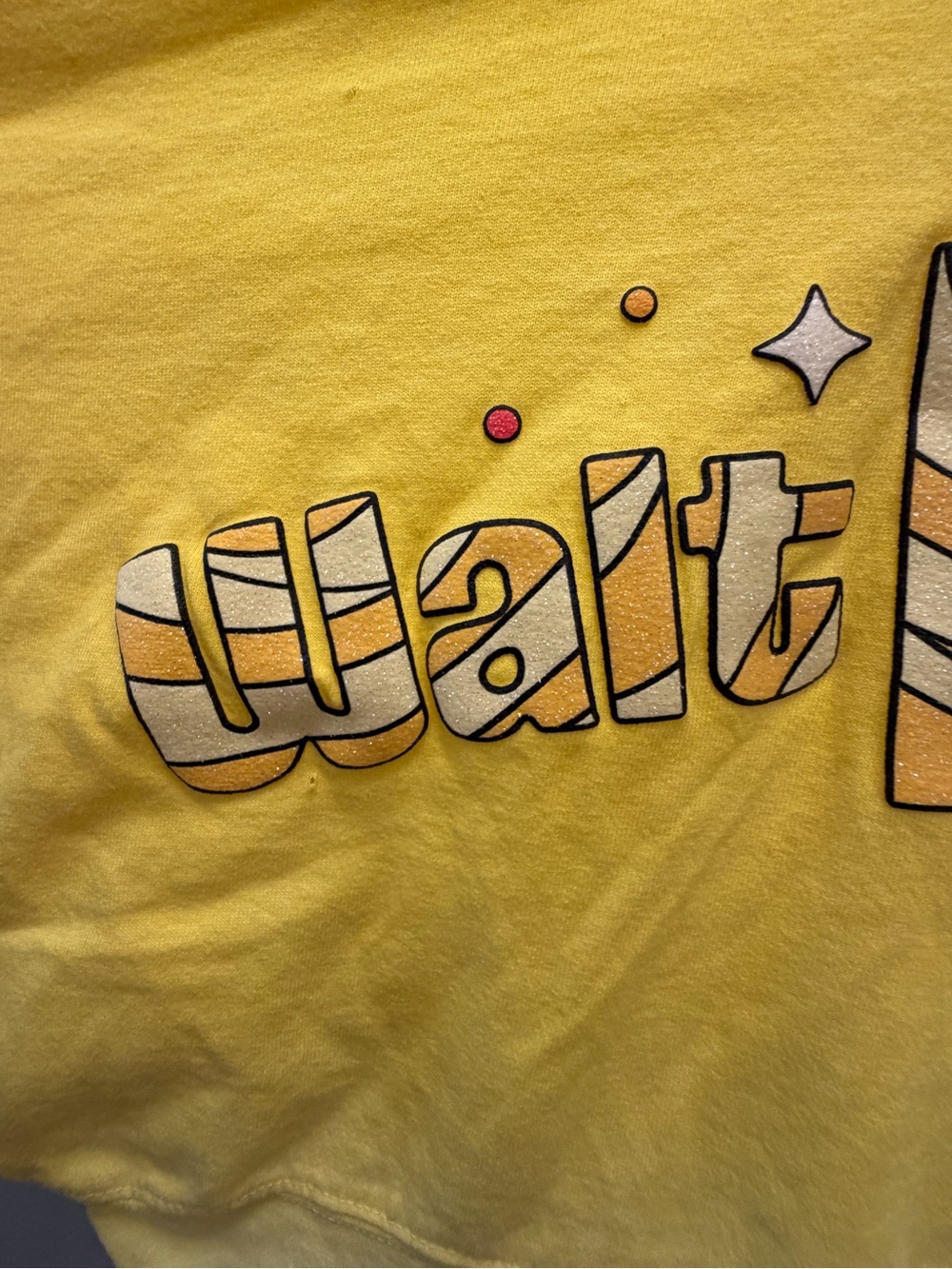 Disney Parks Dole Whip Pineapple Swirl Spirit Jersey Yellow Ombré Large - Picture 3 of 11
